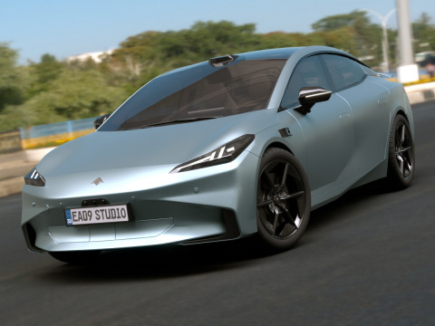 2025 GAC AION Hyper GT Modelo 3D