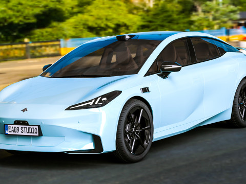 2025 GAC AION Hyper GT Modelo 3D