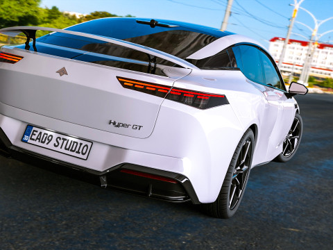 2025 GAC AION Hyper GT Modelo 3D