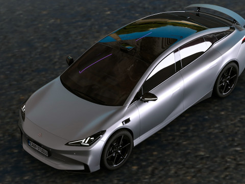 2025 GAC AION Hyper GT Modelo 3D