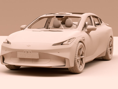 2025 GAC AION Hyper GT Modelo 3D