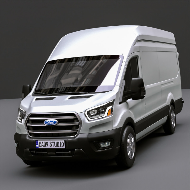 Fordd Transit 2025 3D Модель .c4d .max .obj .3ds .fbx .stl .blend
