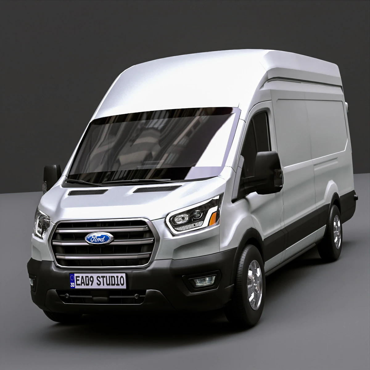 Fordd Transit 2025 3D Model .c4d .max .obj .3ds .fbx .stl .blend