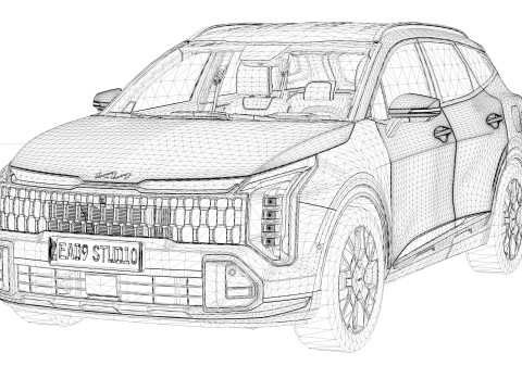 2026 Kia Sportage 3D Модель