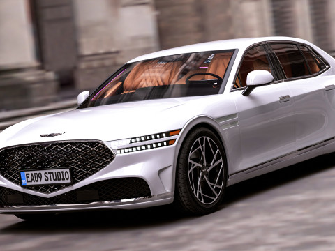 2025 Genesis G90 3D Модель