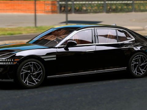2025 Genesis G90 3D Модель