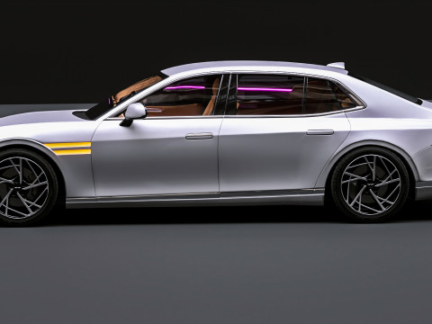 2025 Genesis G90 3D Модель