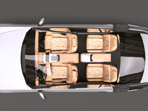2025 Genesis G90 3D Модель