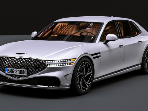 2025 Genesis G90 3D Модель