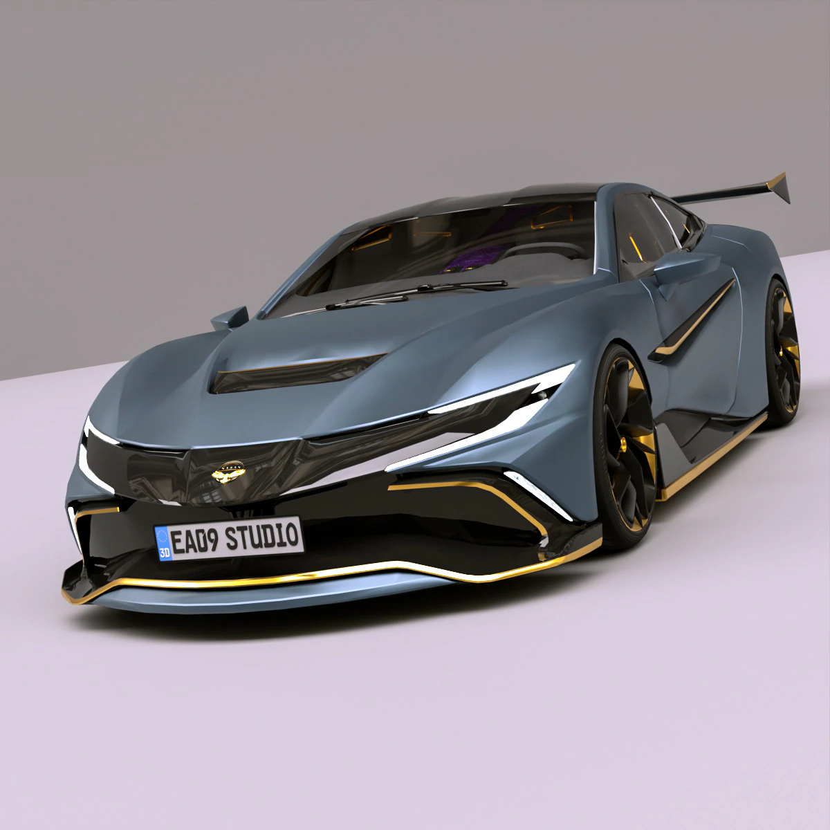 2025 Naran Hyper Coupe 3D Model .c4d .max .obj .3ds .fbx .stl .blend 