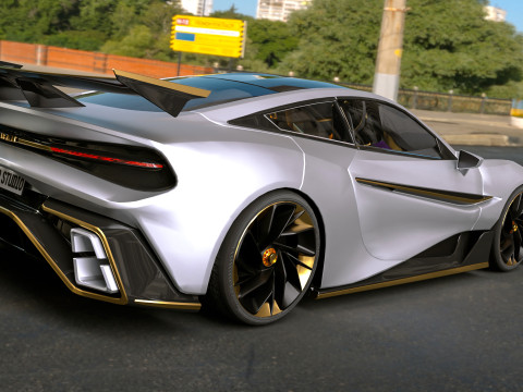 2025 Naran Hyper Coupe 3D 모델