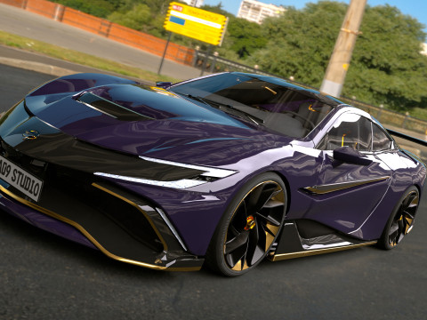 2025 Naran Hyper Coupe 3D 모델