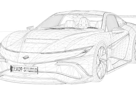 2025 Naran Hyper Coupe 3D 모델