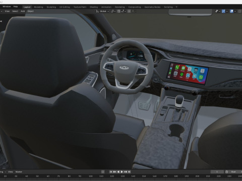 Chery Arrizo 6 Pro 2025 3D Модель