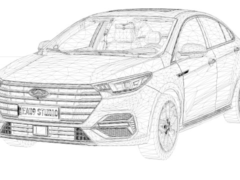 Chery Arrizo 6 Pro 2025 3D Модель