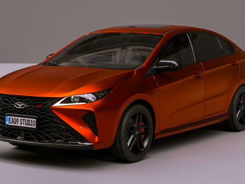 Chery Arrizo 5 GT 2025 Modèle 3D