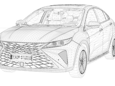 Chery Arrizo 5 GT 2025 Modèle 3D