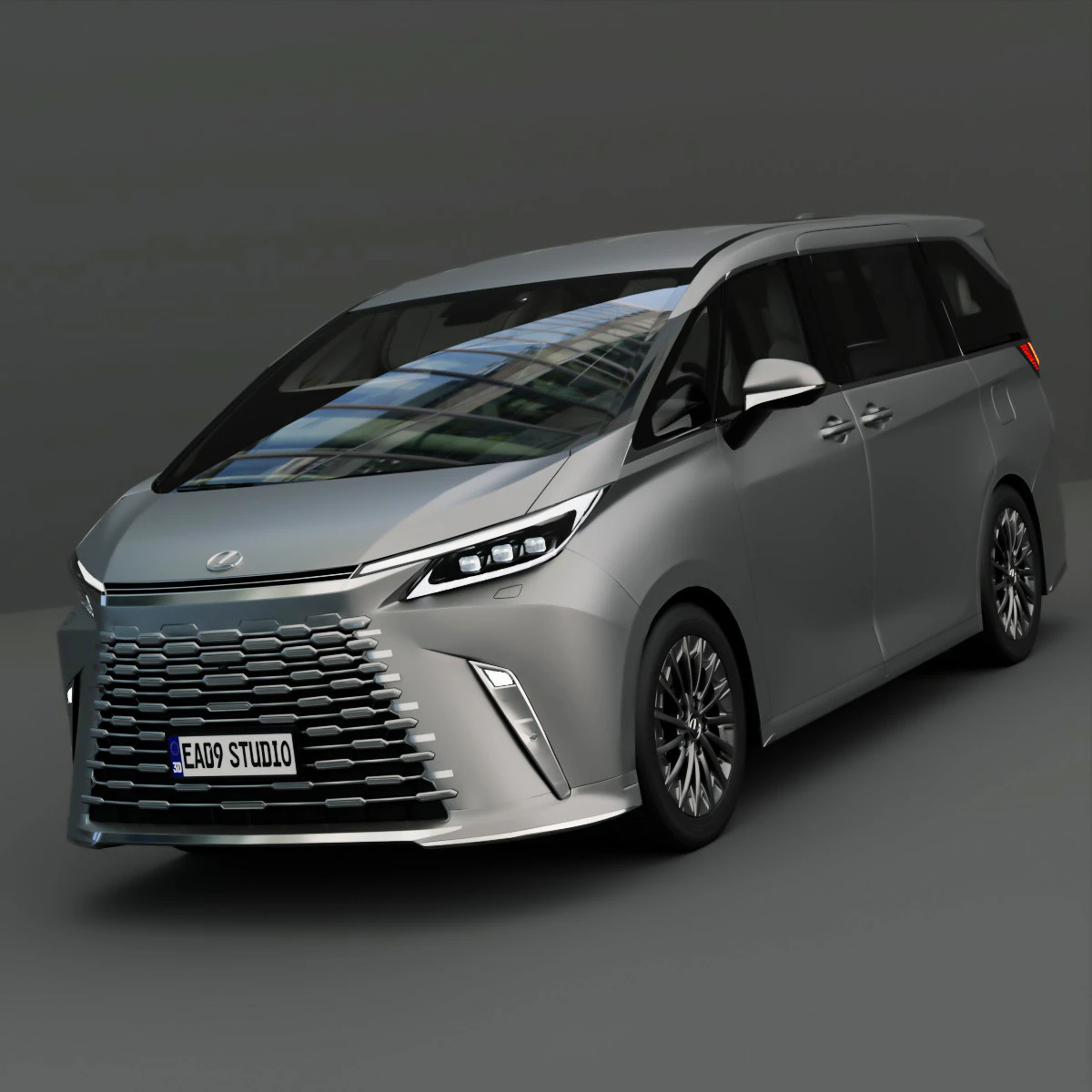 2026 Lexus LM500h 3D Model .c4d .max .obj .3ds .fbx .stl .blend