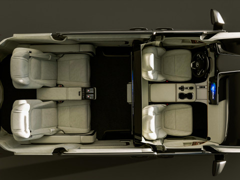 2026 Lexus LM500h Modelo 3D