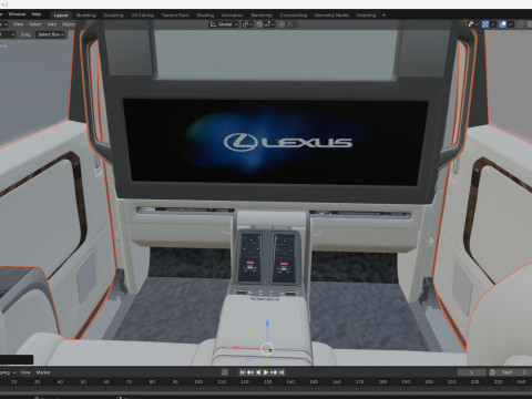 2026 Lexus LM500h Modelo 3D