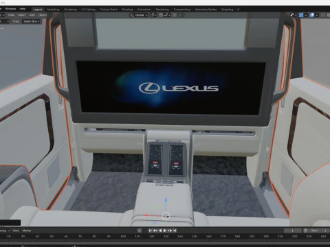2026 Lexus LM500h 3D Model