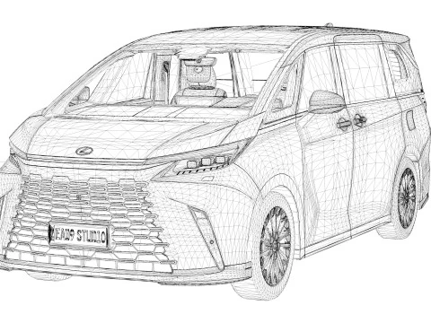 2026 Lexus LM500h 3D Model