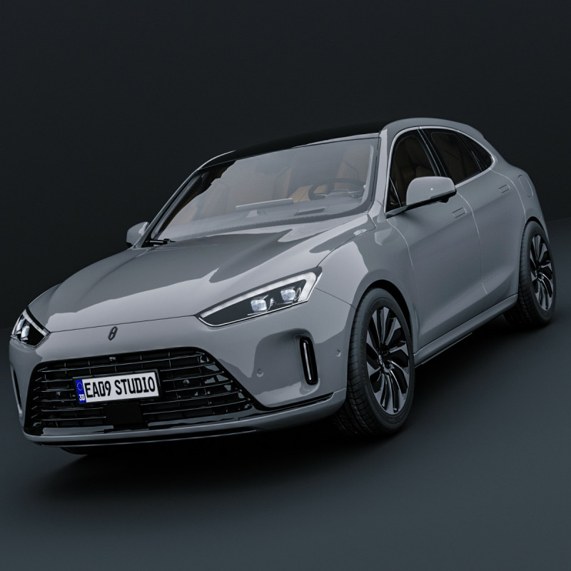 2025 HUAWEI AITO M5 PHEV Modelo 3D .c4d .max .obj .3ds .fbx .stl .blend