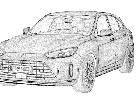 2025 HUAWEI AITO M5 PHEV Modelo 3D