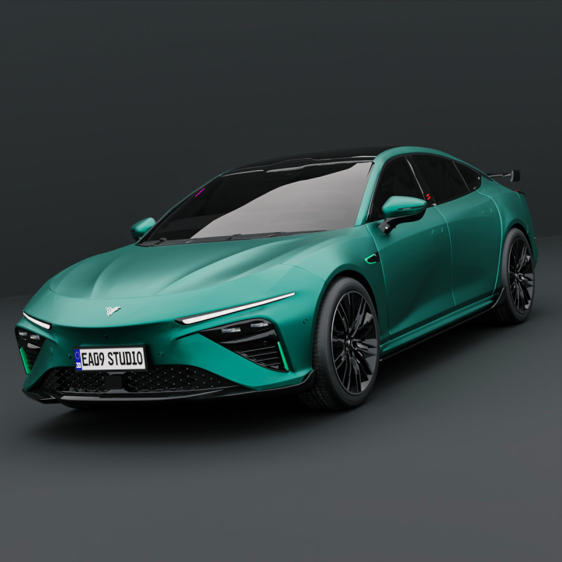 Hozon Neta S 2025 Model 3D .c4d .max .obj .3ds .fbx .stl .blend