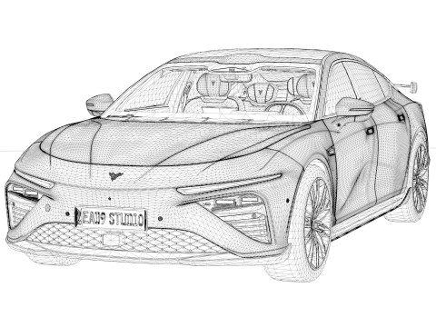 Hozon Neta S 2025 Model 3D