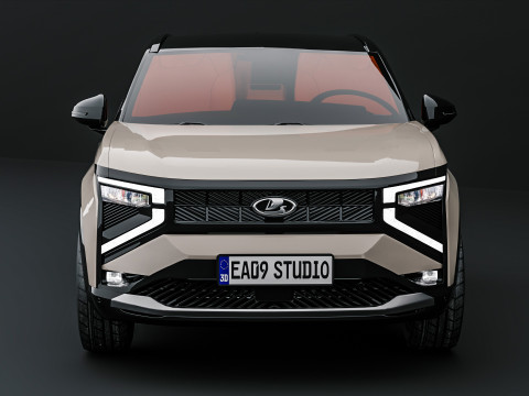 Lada Azimut uit 2026 3D Model