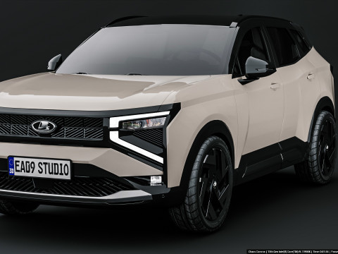 Lada Azimut uit 2026 3D Model