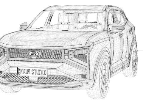 Lada Azimut uit 2026 3D Model