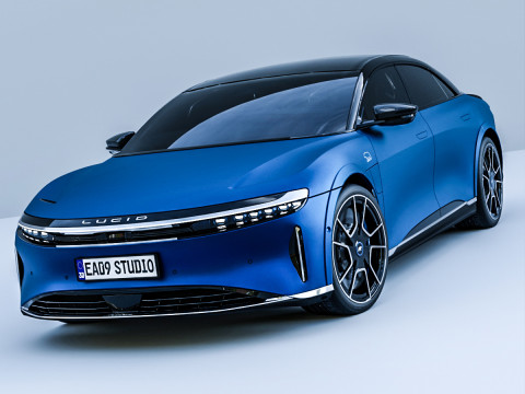 2026 Lucid Air 蓝宝石 3D 模型