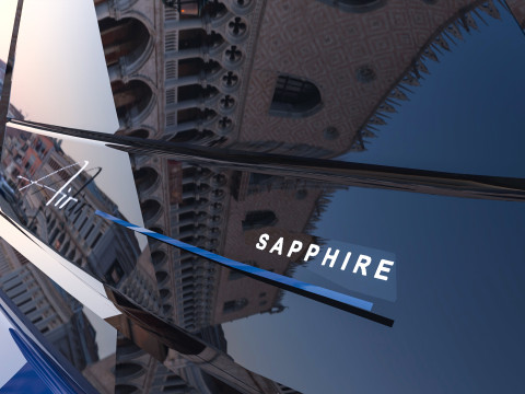 2026 Lucid Air 蓝宝石 3D 模型