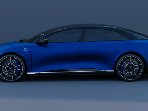 2026 Lucid Air 蓝宝石 3D 模型