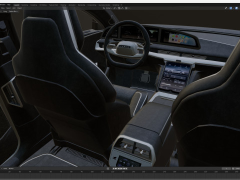 2026 Lucid Air 蓝宝石 3D 模型