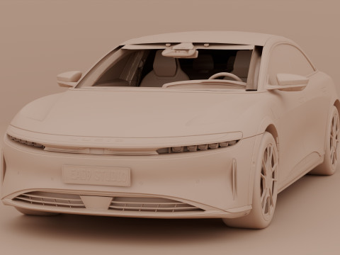 2026 Lucid Air 蓝宝石 3D 模型