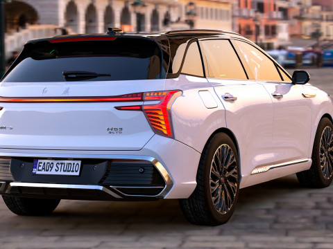 2026 Hongqi HS3 3D Modell