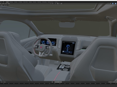 2026 Hongqi HS3 3D Modell