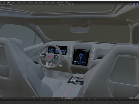 2026 Hongqi HS3 3D Model
