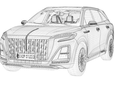 2026 Hongqi HS3 3D Modell