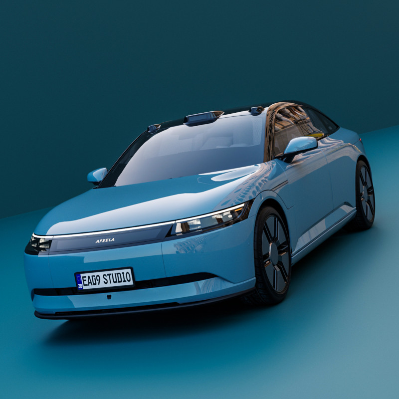 2026 Afeela 1 3D Modell .c4d .max .obj .3ds .fbx .stl .blend