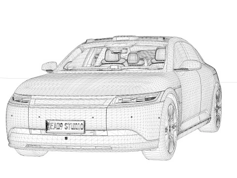 2026 Afeela 1 3D Model