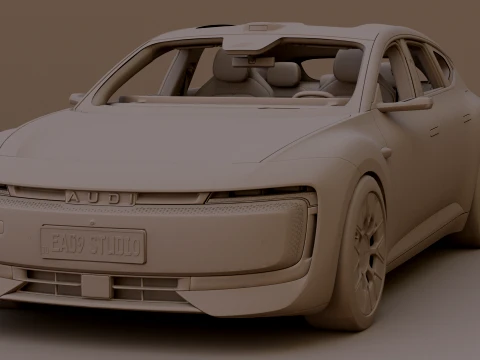 2026 Audi E5 Sportback EV 3D Model