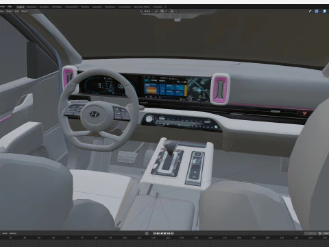 Hyundai Mufasa 2026 3D Model