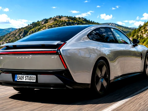 2026 Xpeng P7 Plus 3D Model