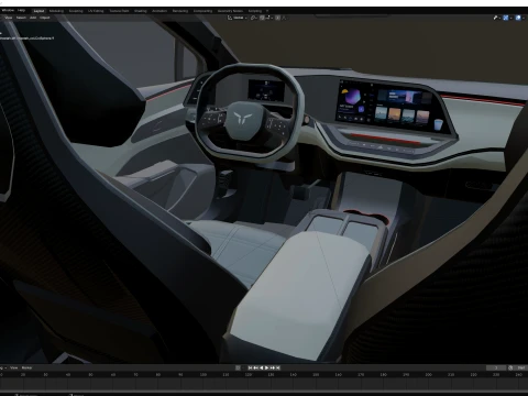 2026 Hongqi EH7 3D Model