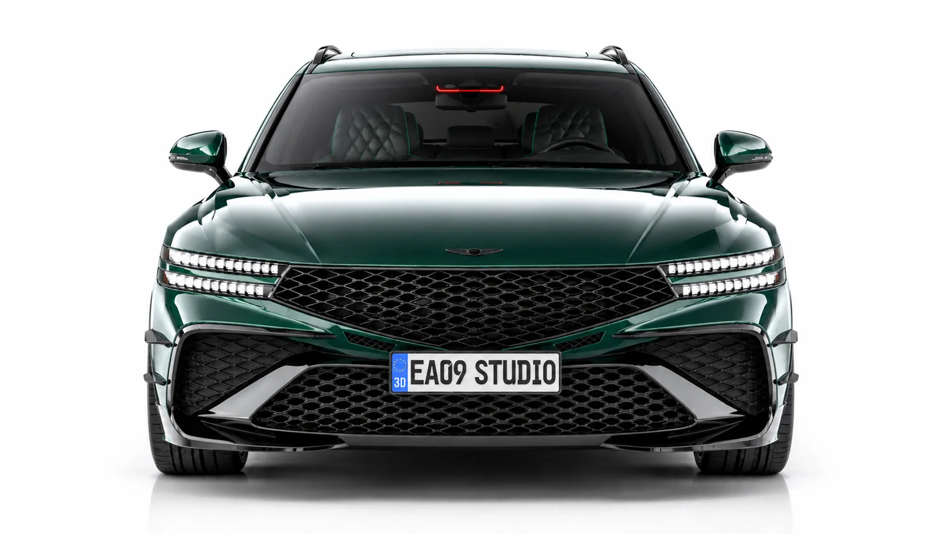 2027 Genesis G90 Wingback 3D Model .c4d .max .obj .3ds .fbx .stl .blend