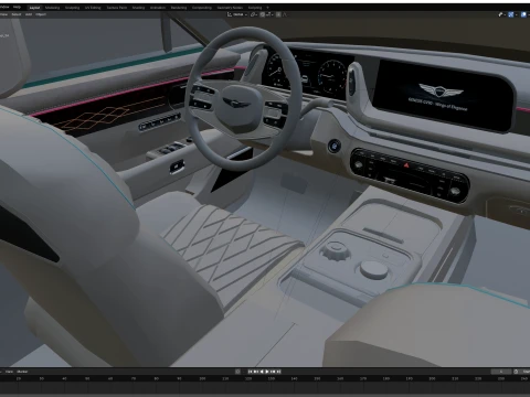 2027 Genesis G90 Wingback 3D Model
